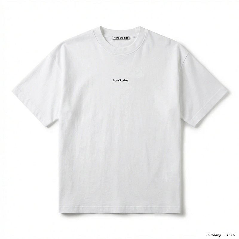 Acne Studios minimalist style white T-shirt