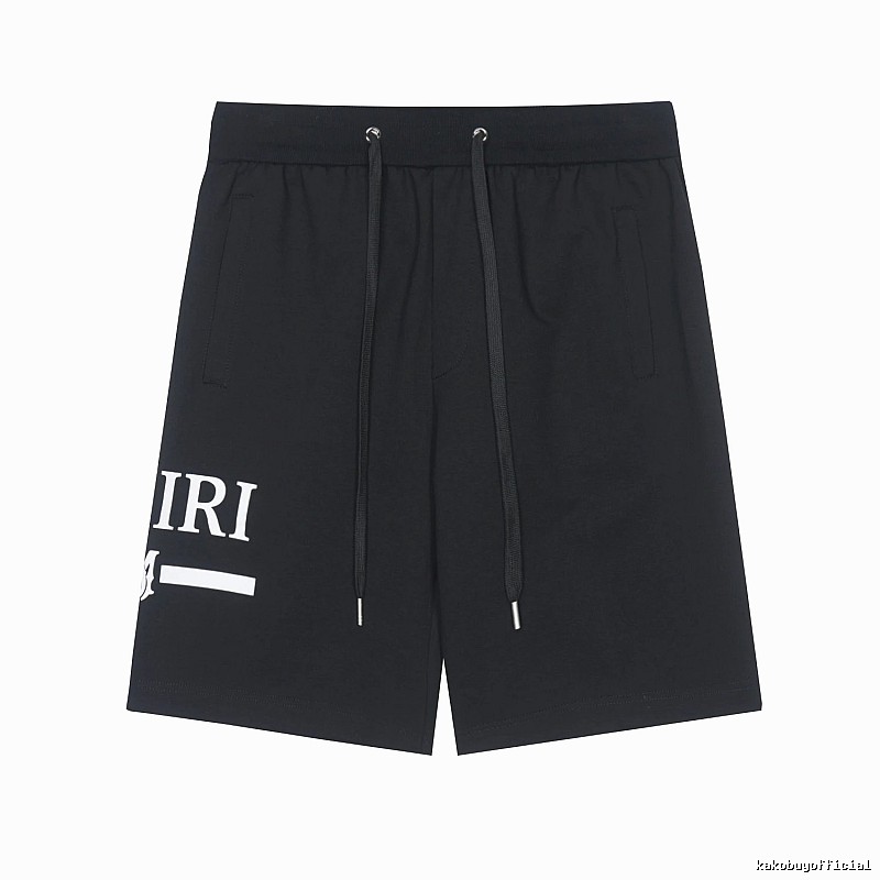 Amiri Logo Detail Logo shorts Black Casual Amiri with Relaxed Feel