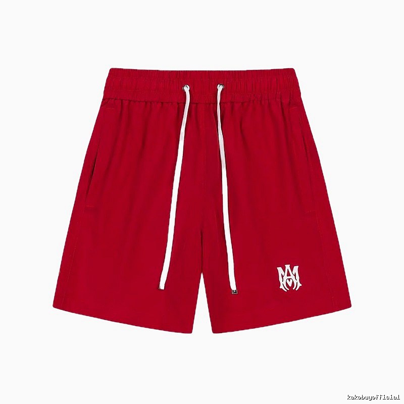 AMIRI minimalist style red shorts