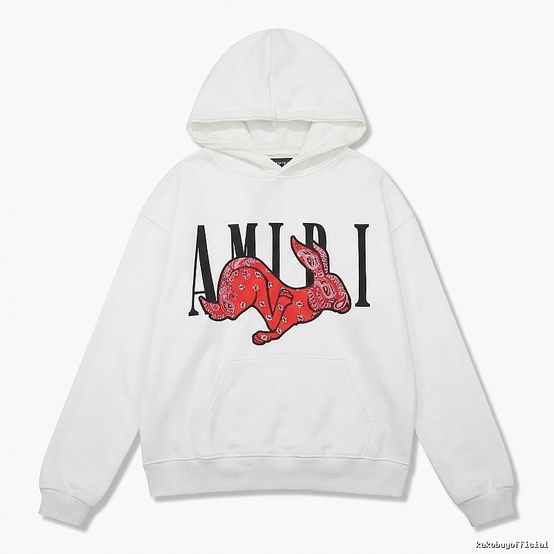 AMIRI White Sweatshirt with Rabbit Print