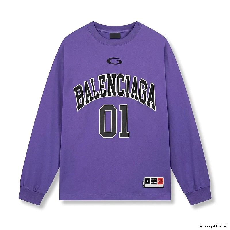 Balenciaga preppy style purple sweatshirt