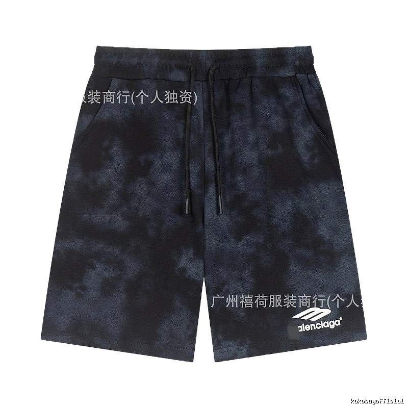 Balenciaga tie-dye style shorts