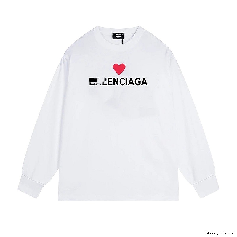 Balenciaga's simple white T-shirt with a heart design.