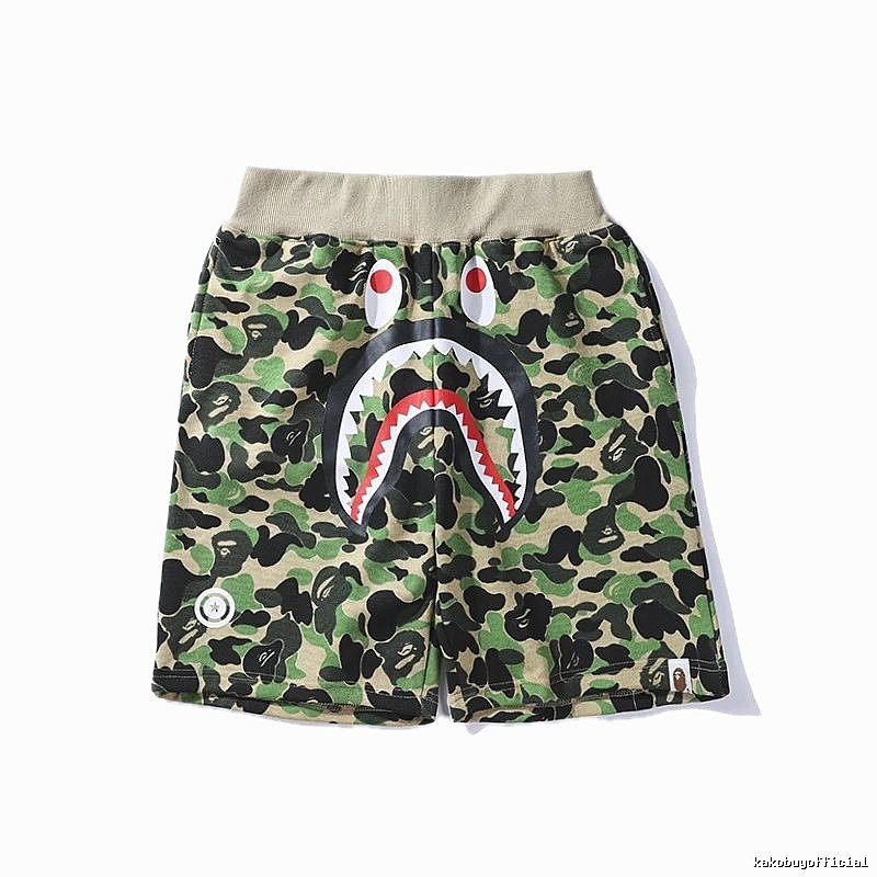 Bape camouflage shark-style shorts
