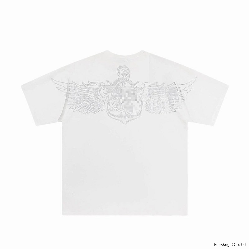 BOY Wing Print Street Style White T-Shirt