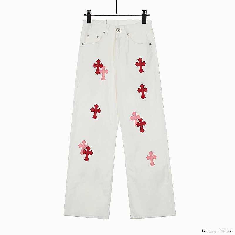 Chrome Hearts Casual Graphic jeans Light Denim Jeans for Streetwear Looks