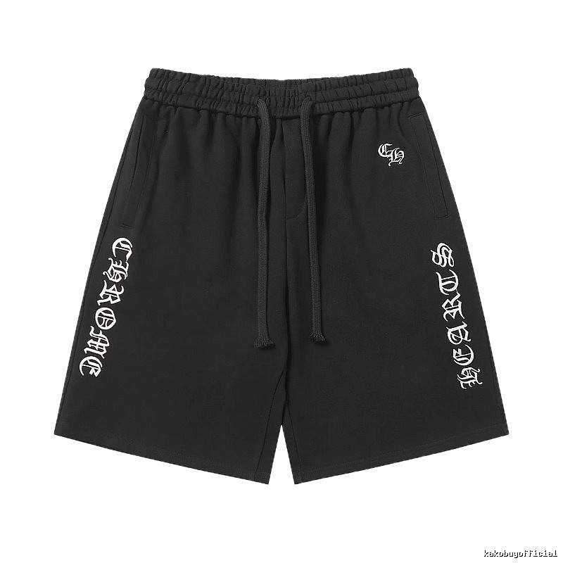 Chrome Hearts Gothic Style Black Shorts
