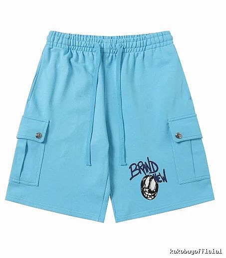 Chrome Hearts Trendy Cool Style Light Blue Shorts