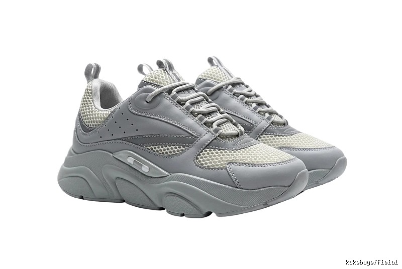 Dior retro-style grey sports shoes