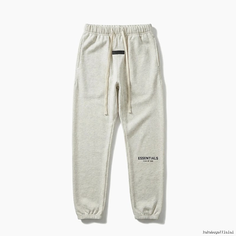 ESSENTIALS minimalist light gray sweatpants