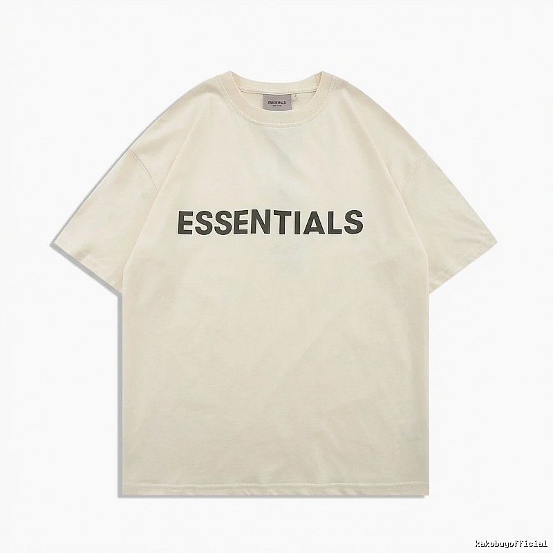 ESSENTIALS minimalist style beige T-shirt
