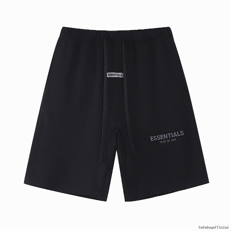 ESSENTIALS minimalist style black shorts