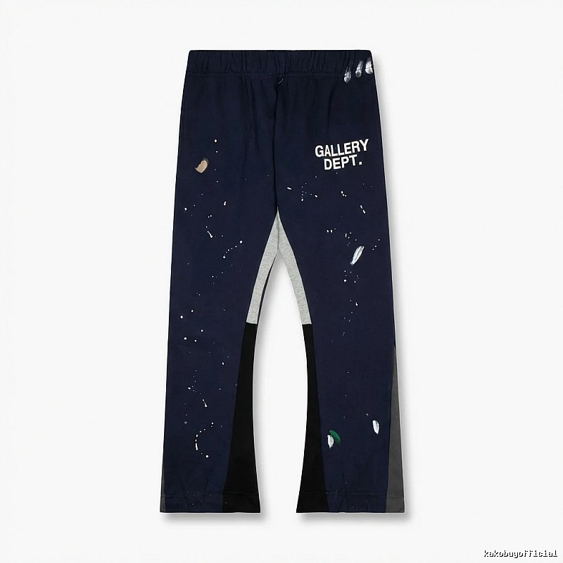 Gallery Dept graffiti-style navy blue pants