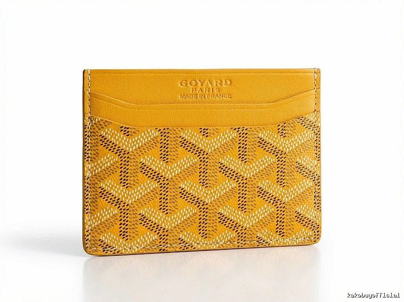GOYARD Classic Yellow Card Holder