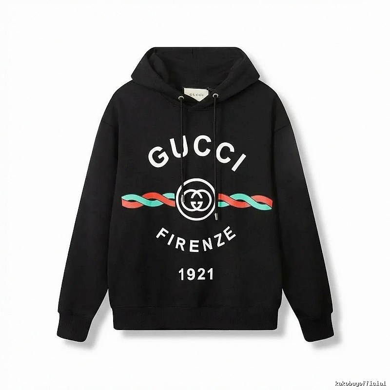 Gucci retro-style black hoodie