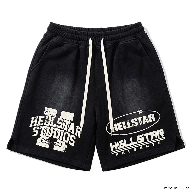 Hellstar dark style black shorts