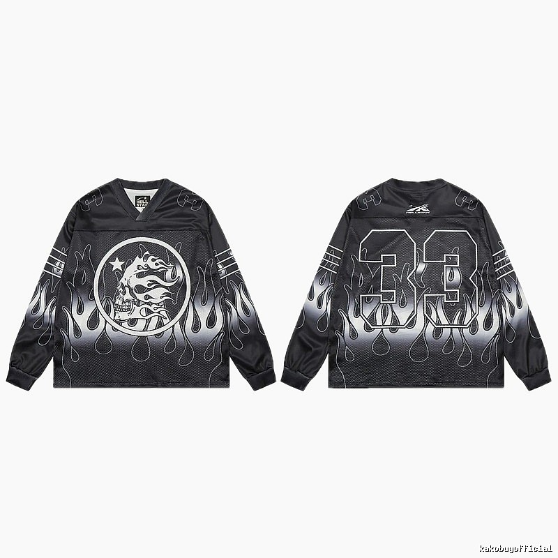 Hellstar Skull Flame High Street Black Jersey
