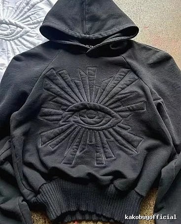 Kapital Classic Eye graphic hoodie Black Raised Eye for Daily Styling