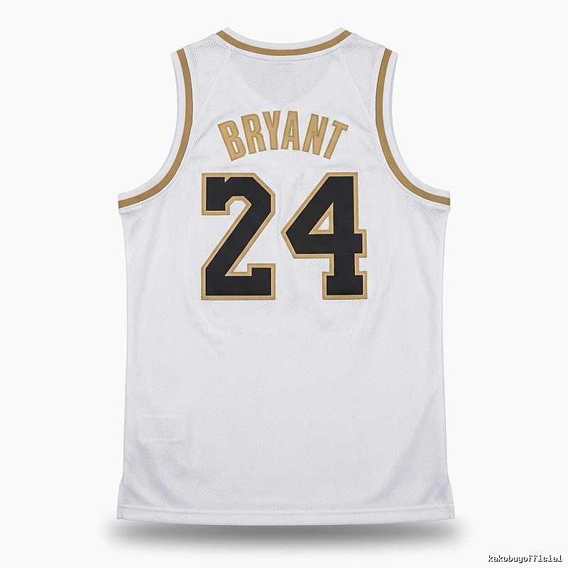 Kobe No. 24 retro-style white jersey
