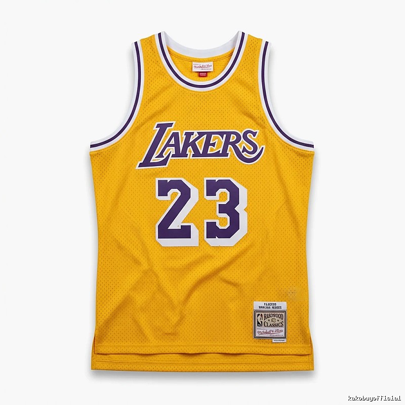 LBJ Lakers retro yellow jersey