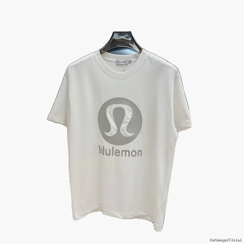 lululemon Classic Printed Sporty White T-Shirt