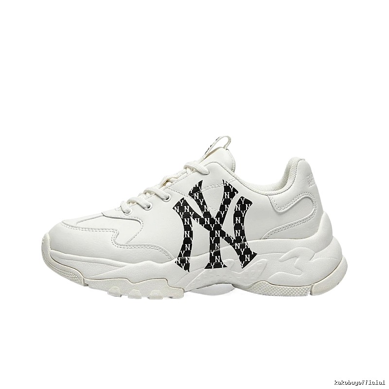 MLB retro-style white sports shoes