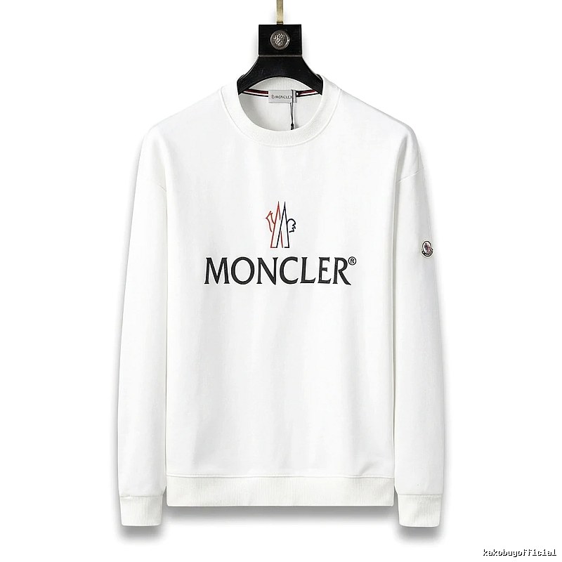 Moncler simple white sweatshirt