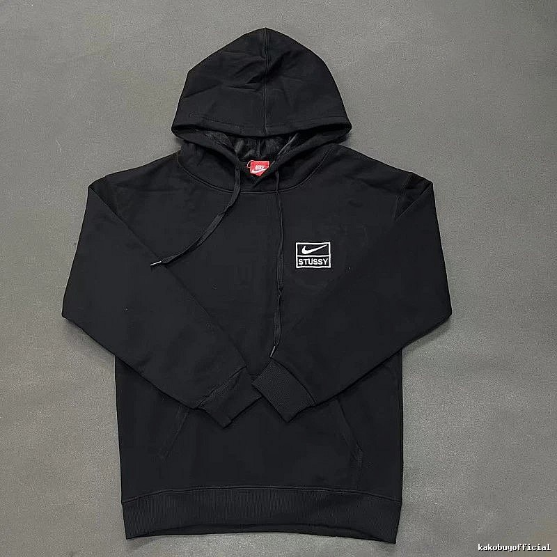 Nike Black Zip Hoodie Fan Wear Swoosh