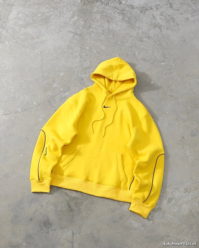 Nike Casual Pullover hoodie Blue Fleece A for Streetwear Looks