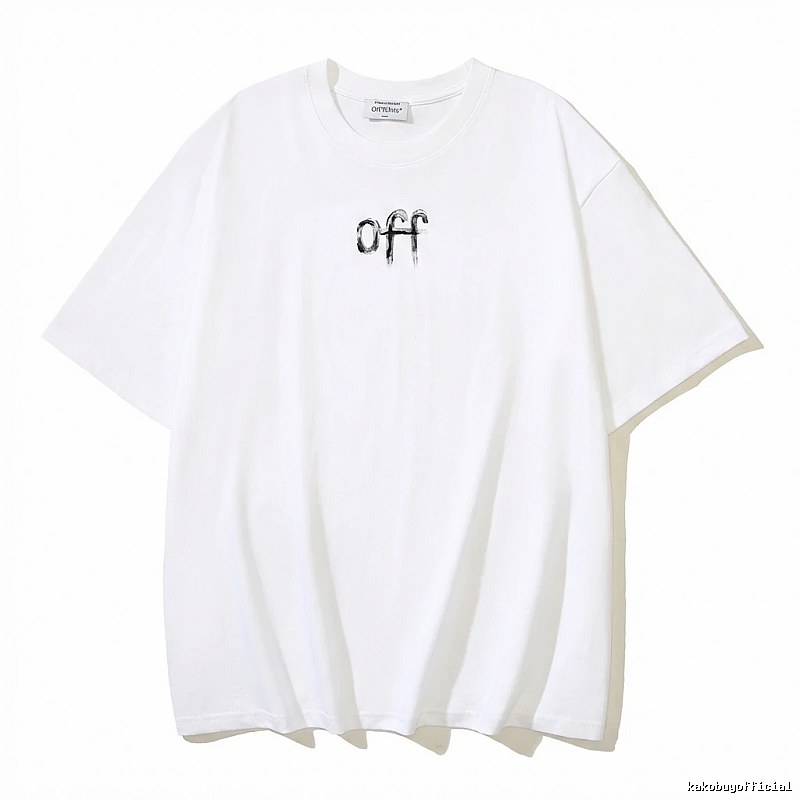 Off-White minimalist style white T-shirt
