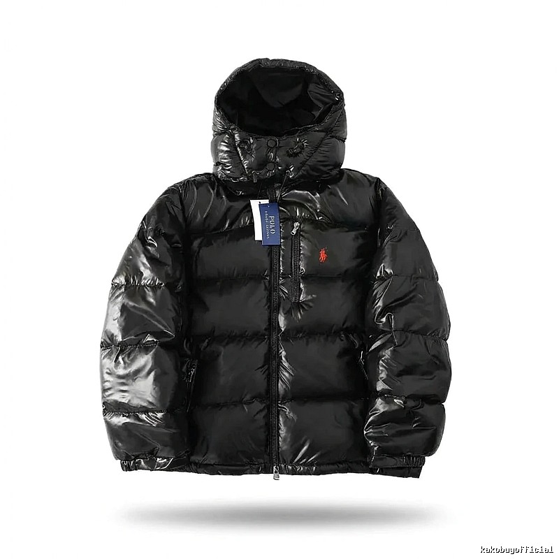 Ralph Lauren Polo shiny black down jacket