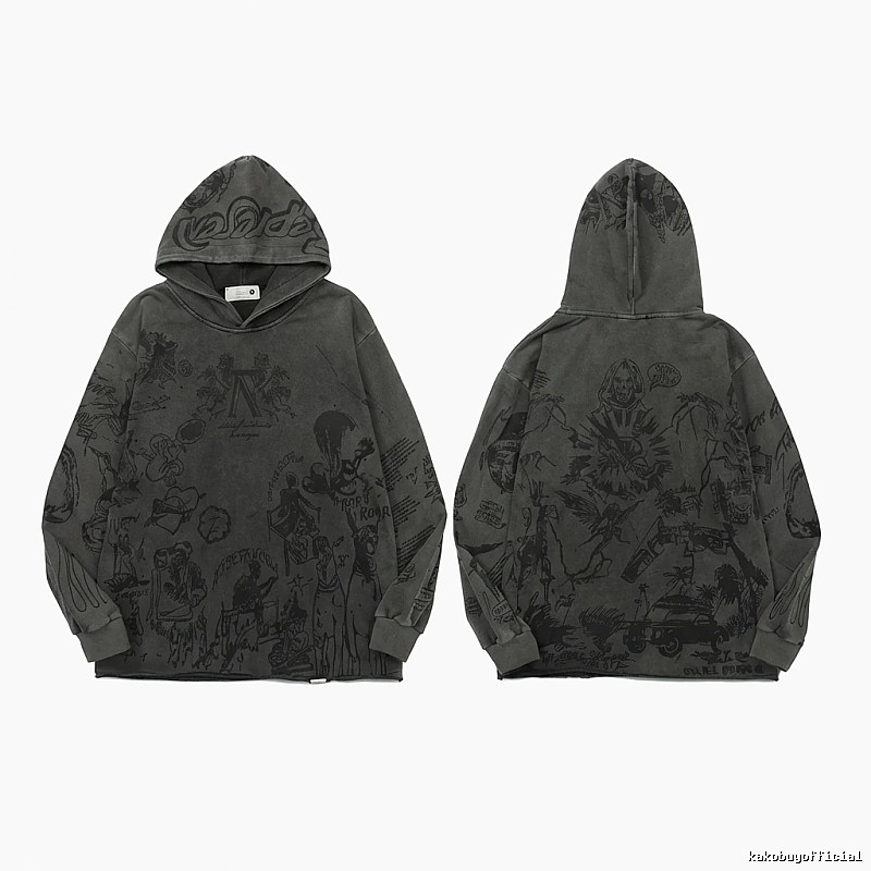 Represent Dark Retro Hoodie