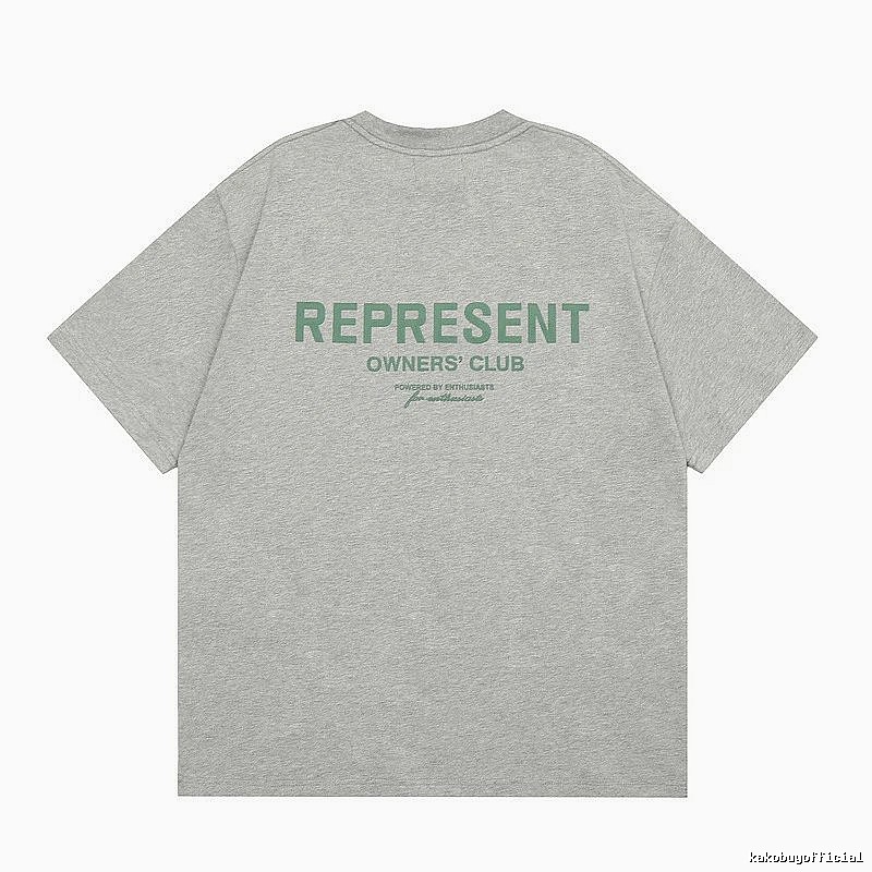 Represent Gray Style 801 Owners Club T-Shirt Casual Layering Logo