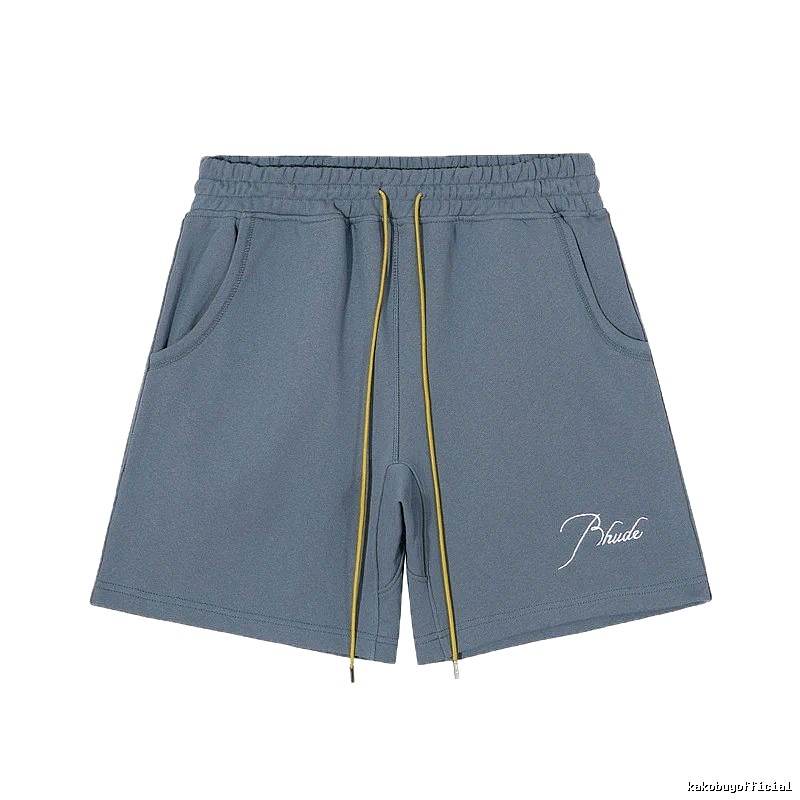 RHUDE casual style gray shorts