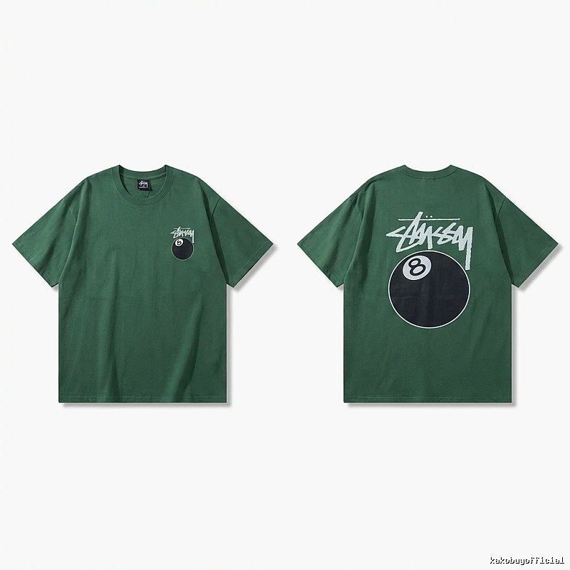 Stussy Black Eight Series Trendy and Cool Style T-shirt