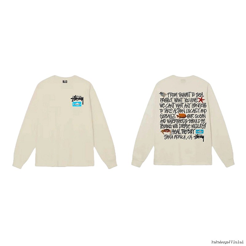 Stussy Marine Conservation Style Off-White Long-Sleeve
