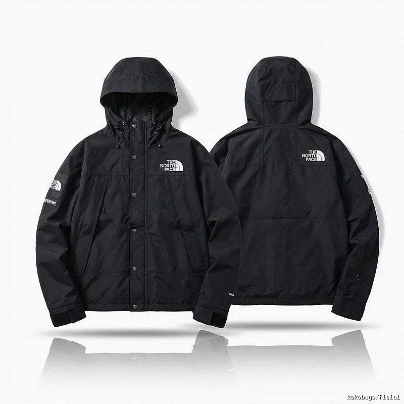 Supreme co-branded black windbreaker