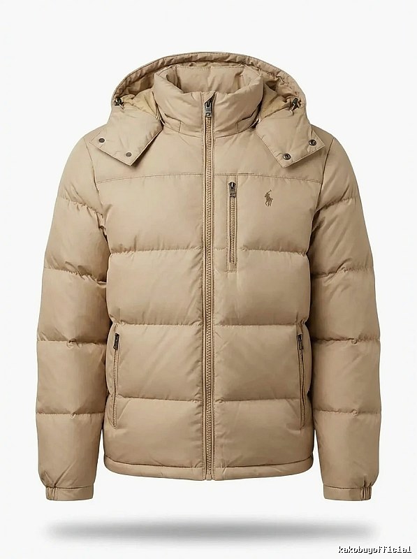 The classic khaki down jacket of Ralph Lauren.