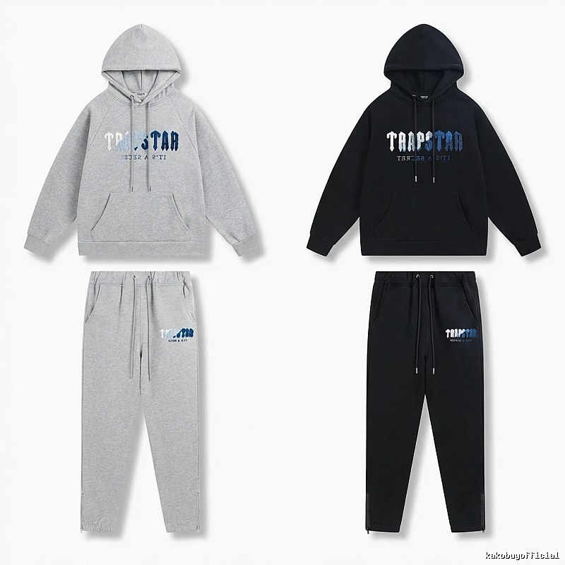 Trapstar Letter Trendy Brand Suit (Grey/Black)