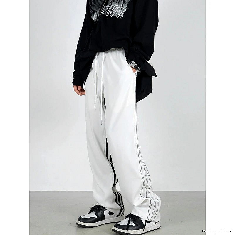 Adidas Casual Track pants Black Three Stripe for Streetwear Looks