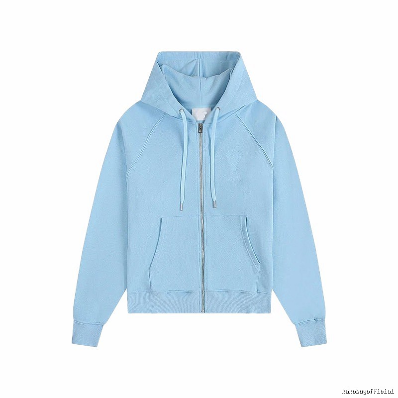 AMI minimalist style light blue sweatshirt