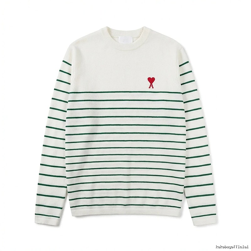 AMI striped white sweater
