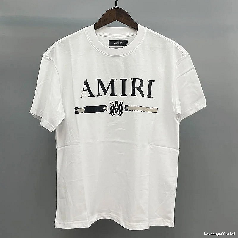 Amiri Bar-Letter Graphic White Records Graphic T-Shirt Commuter Look