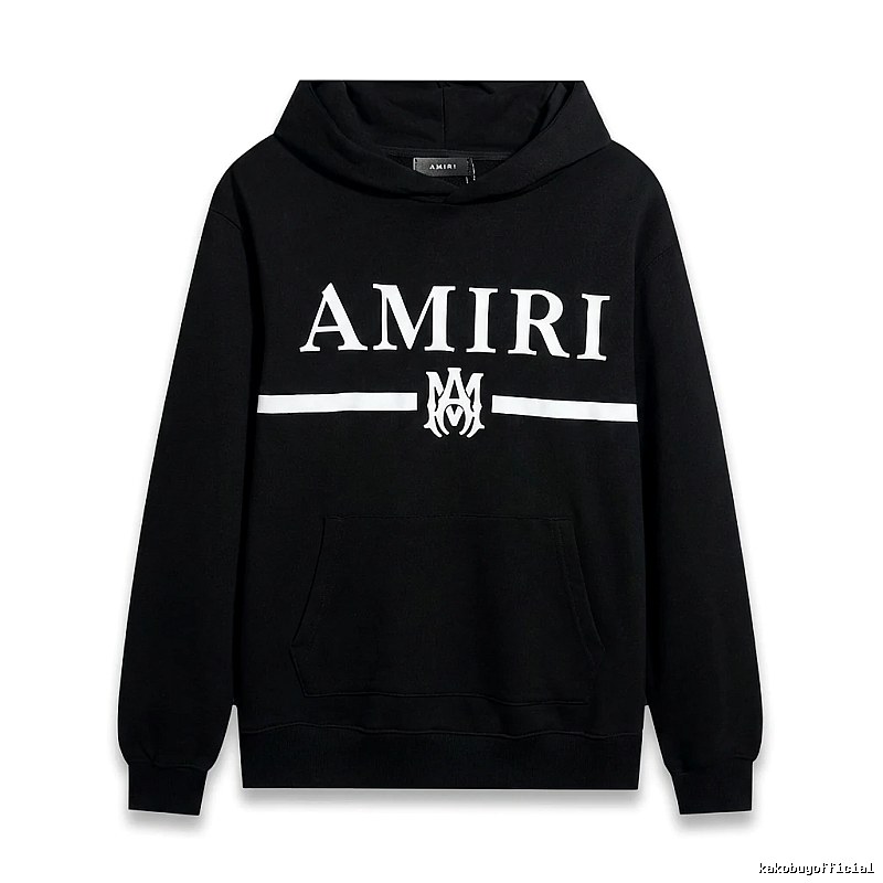 AMIRI Letter Print Black Sweatshirt