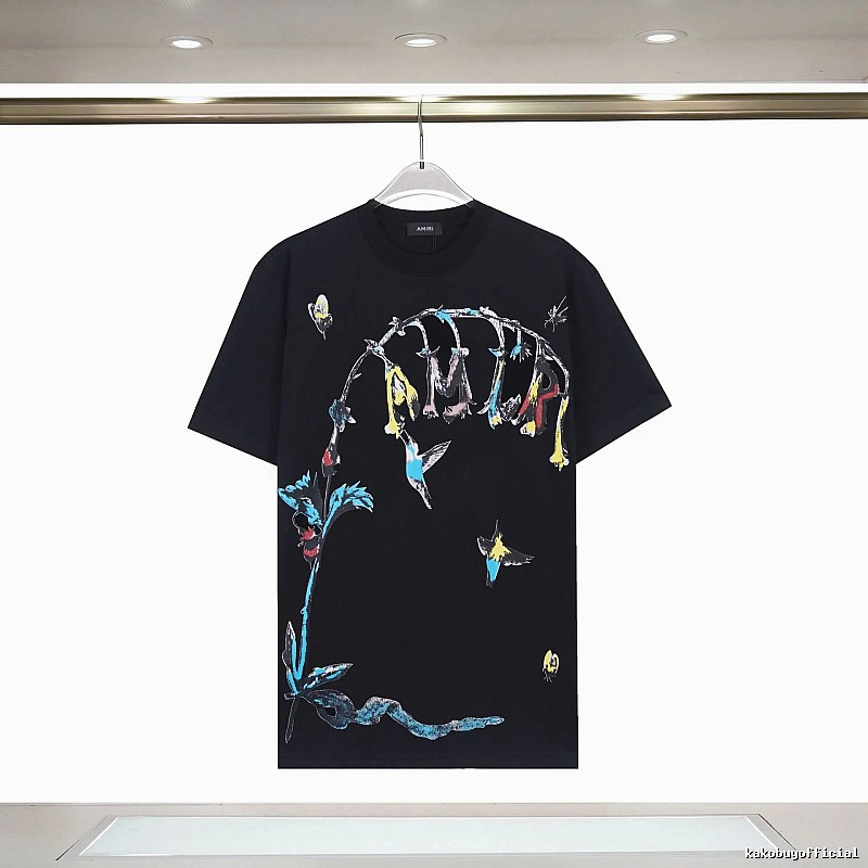 Amiri Lightweight Graphic T-shirt White Blue Amiri for Trend Styling