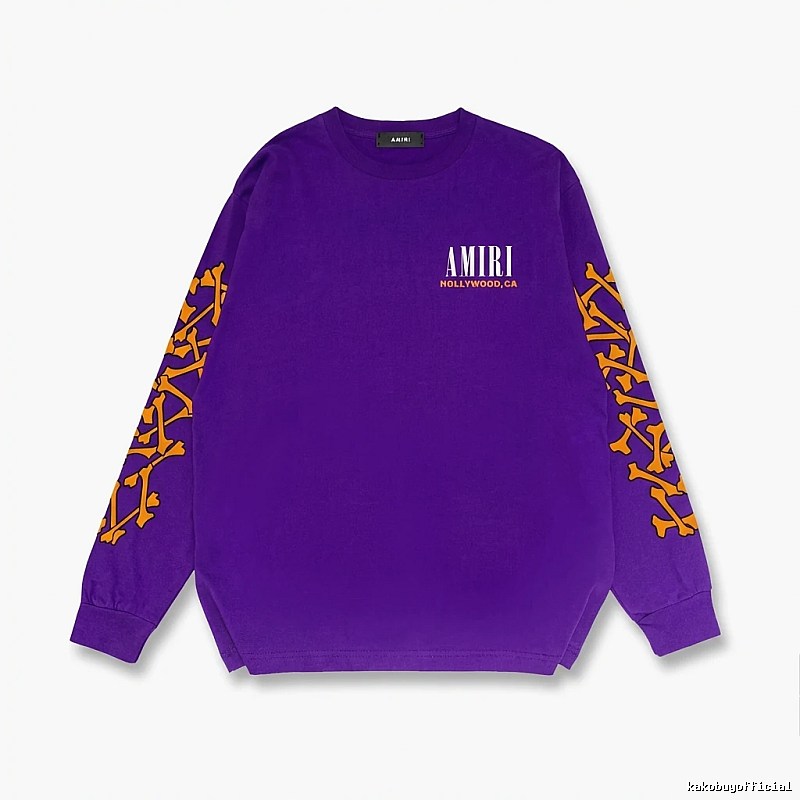 AMIRI purple sweatshirt with skull print