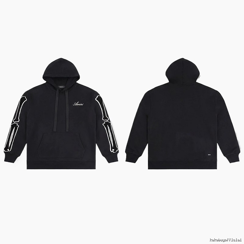 AMIRI Skull Style Black Hoodie