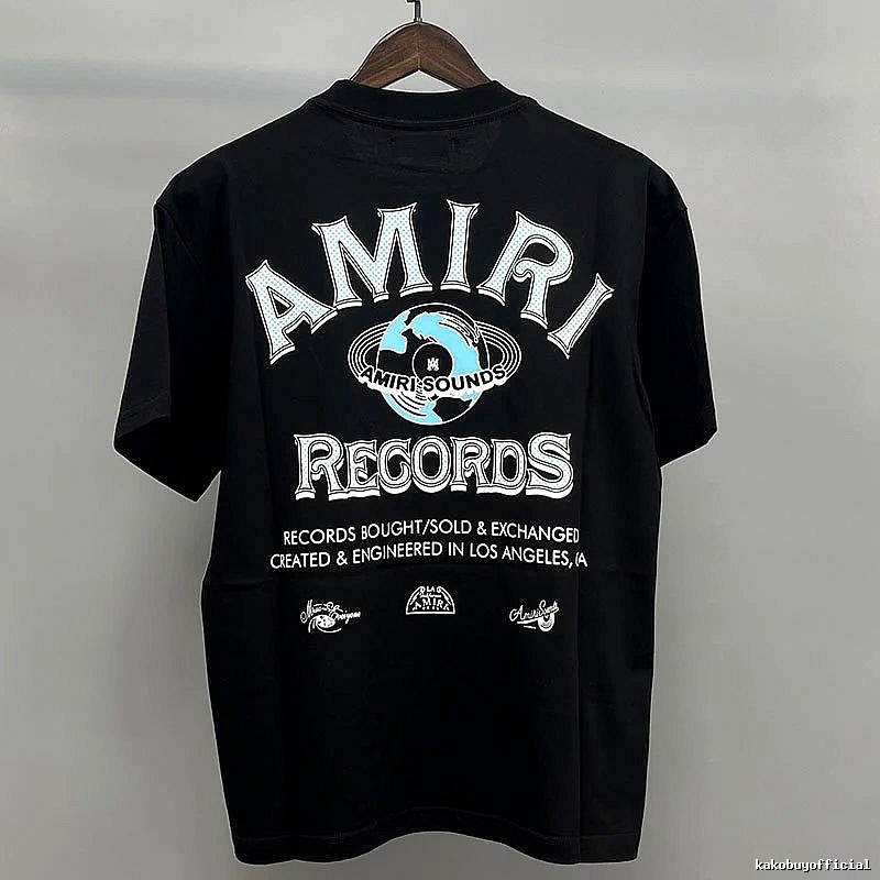 Amiri White Black Records Graphic T-Shirt Layered Outfit