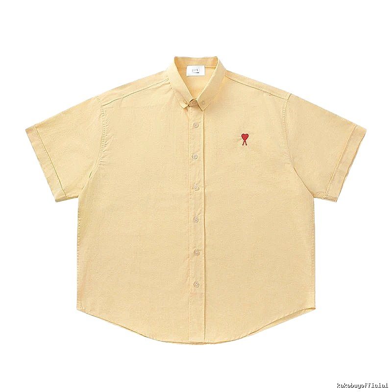 Ami's simple and loving style yellow shirt