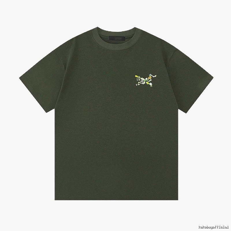 Arc'teryx Floral Logo Outdoor-style Army Green T-Shirt